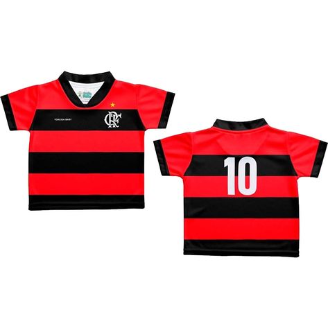 Camiseta Infantil Futebol Flamengo Nome e Número