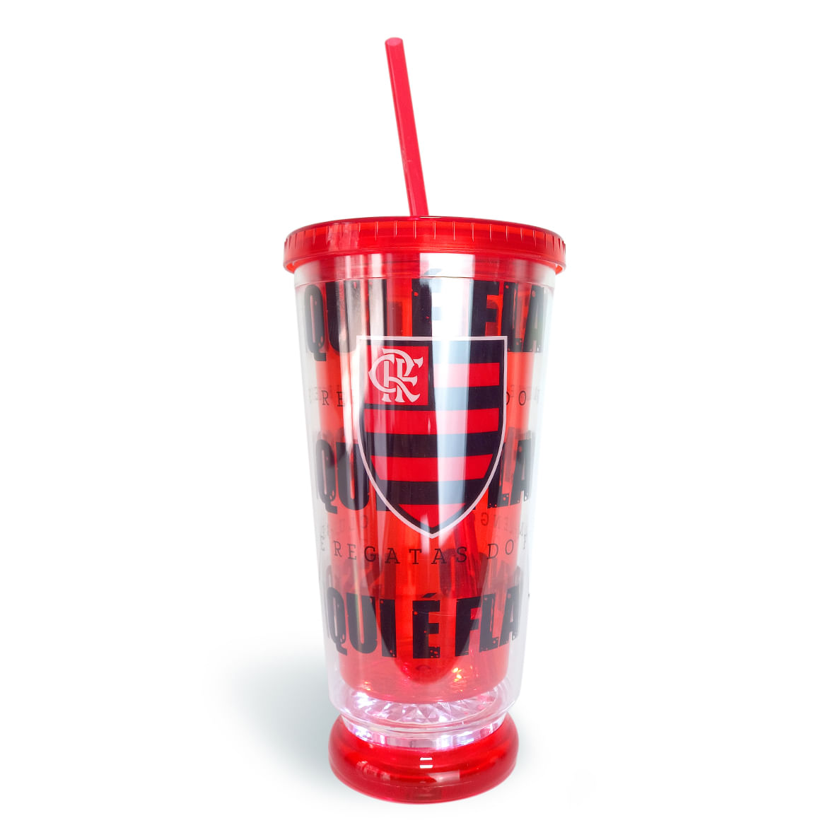 Copo Canudo LED Flamengo