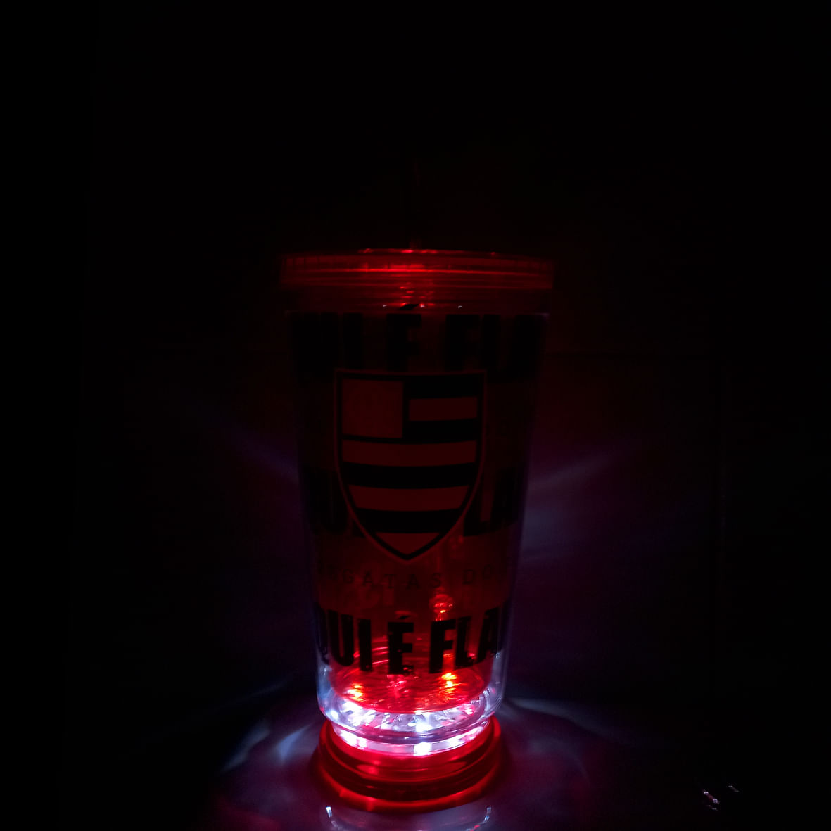 Copo Canudo LED Flamengo