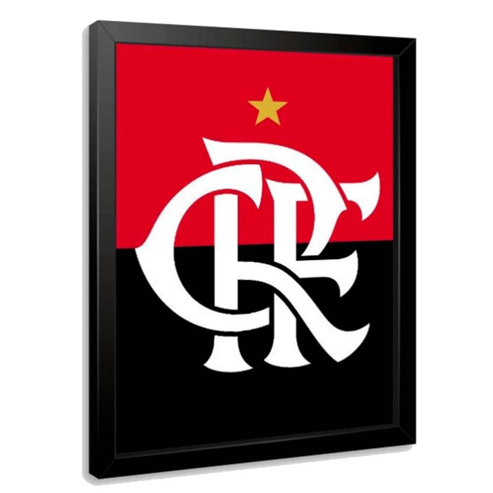 Quadro Flamengo CRF Estrela A4 20x30 flamengo Quadro Flamengo CRF Estrela A4 20x30 flamengo