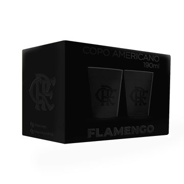 Jogo 2 Copos Americanos Prime Flamengo Preto 190ml Luva com Caixa -  Camilo's Variedades