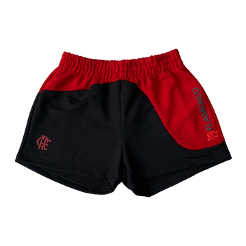 Shorts moletom vermelho 2024 feminino