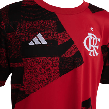 Camisa Pré Jogo do Flamengo 23 adidas - Infantil