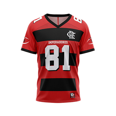  Camiseta Flamengo Vermelho e Preto Sweatshirt