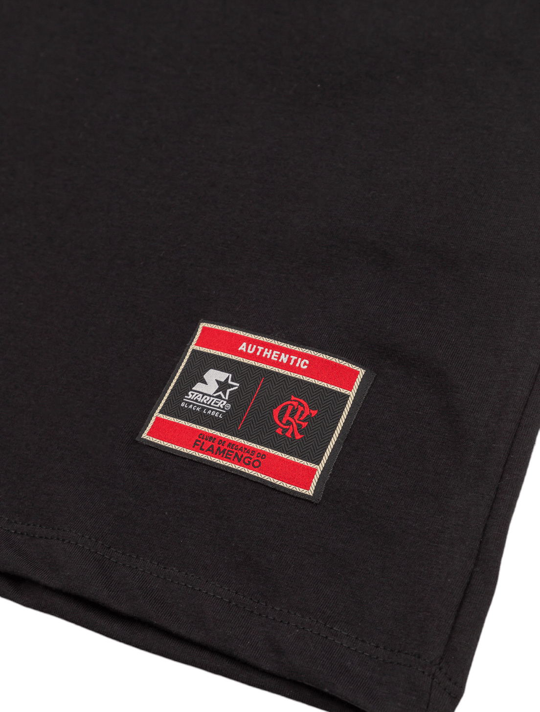 Camisa Flamengo Infantil Logo CRF Preta Starter