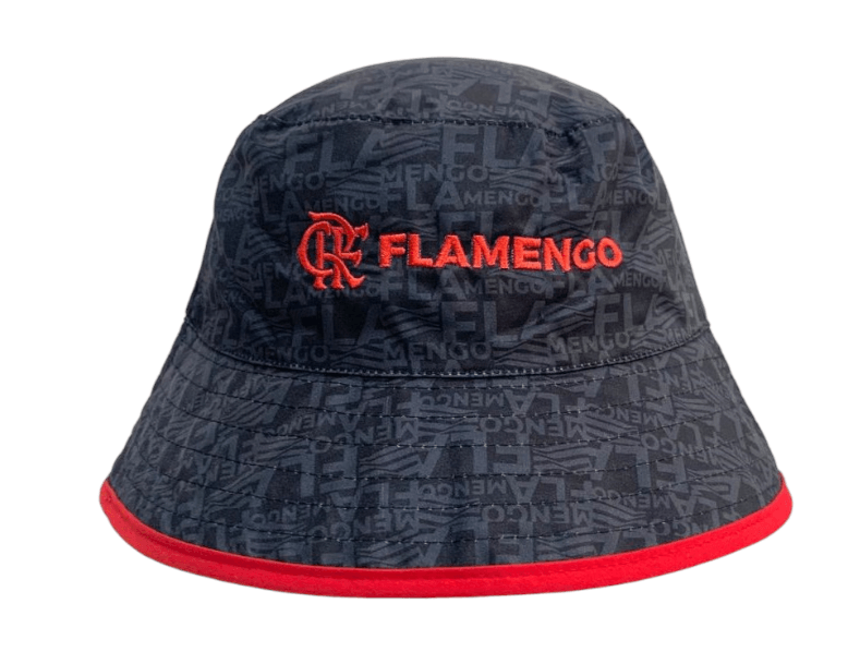 Chapéu Flamengo Bucket Dupla Face Cinza/Preto Super Cap