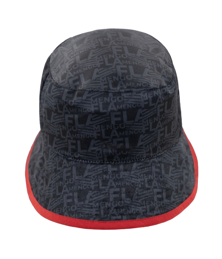 Chapéu Flamengo Bucket Dupla Face Cinza/Preto Super Cap