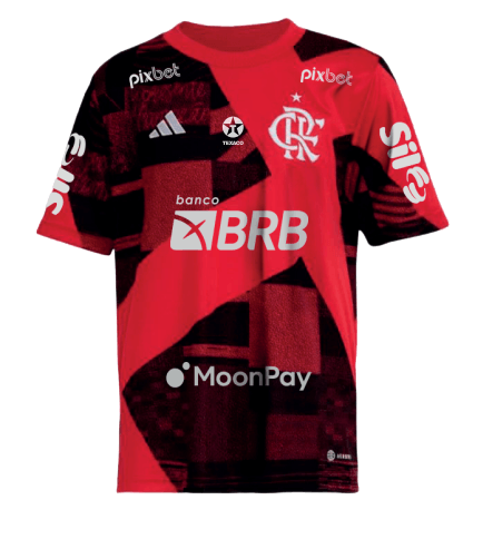 Camisa do Flamengo I 2023 com Patrocínio adidas - Masculina em Promoção